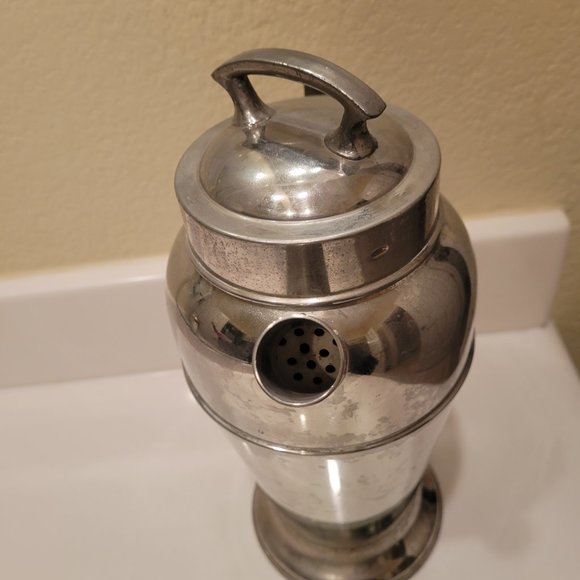 Empress Ware Vintage Nickel Silver Martini Cocktail Shaker - Picture 7 of 8